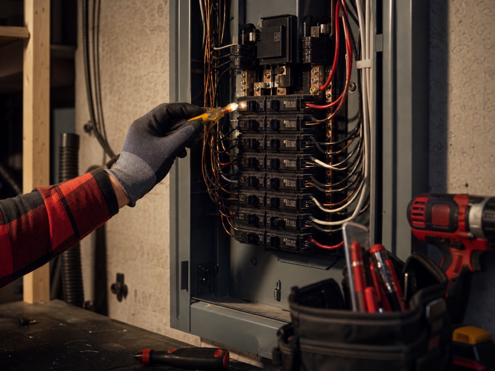 Inspection d'un panneau électrique résidentiel à LaSalle